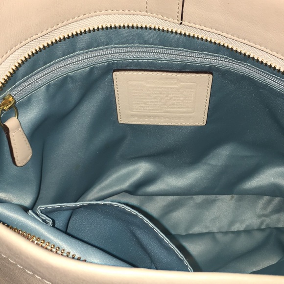 Coach cream and brown leather shoulder bag - Picture 5 of 5